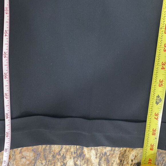 ‘S MaxMara Black Wide Leg Cuffed Trousers Pants Size 36 - Picture 10 of 12